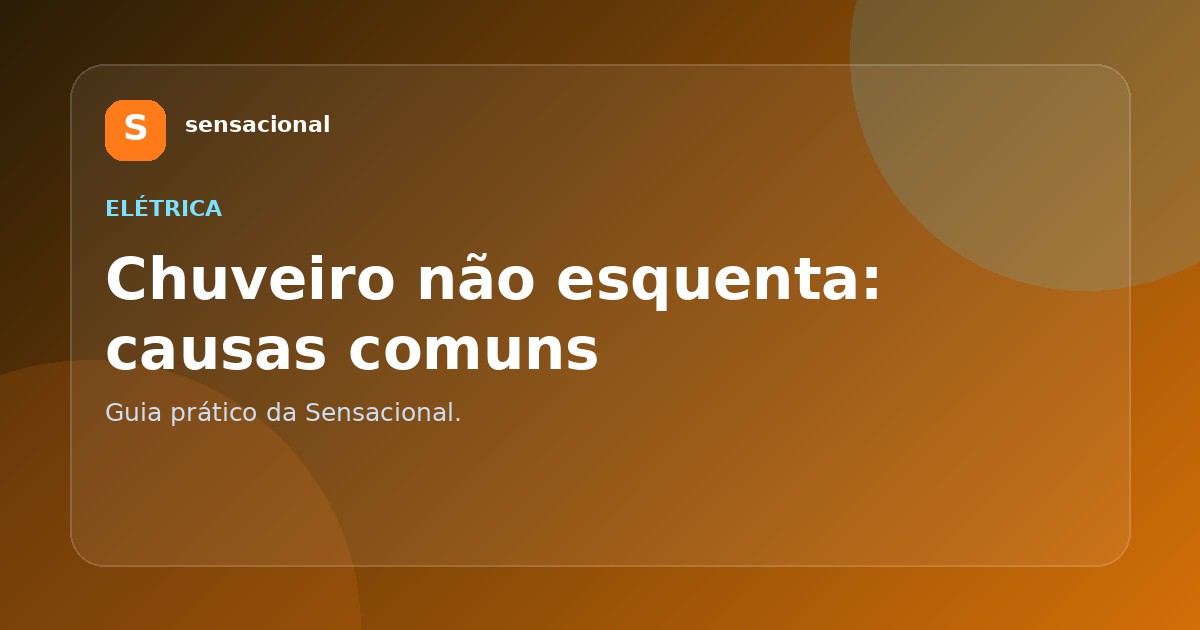 Chuveiro elétrico instalado em banheiro