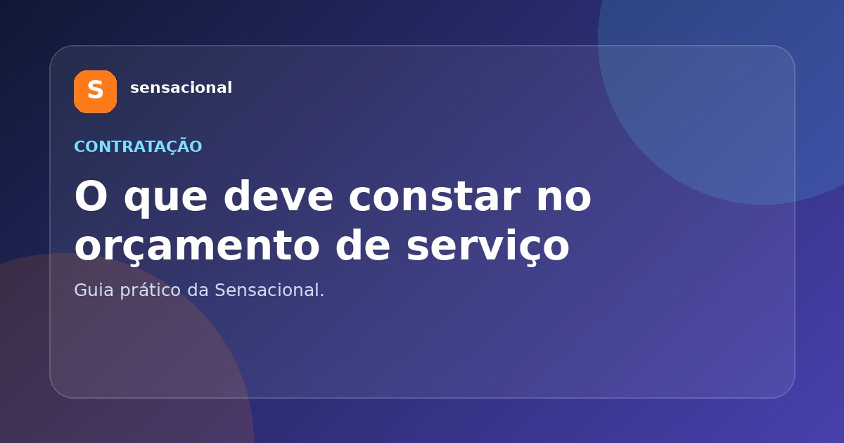 Documento de orçamento de serviço sendo revisado
