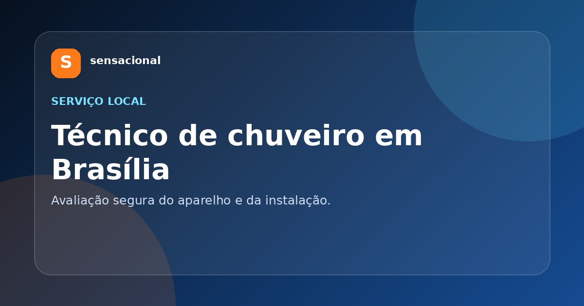 Chuveiro elétrico para avaliação técnica em Brasília